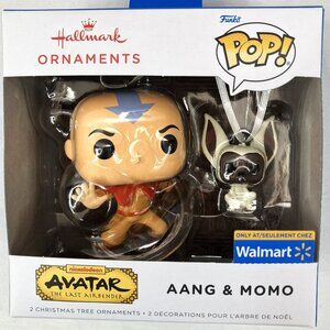 NWT Nickelodeon's The Last Airbender Aang & Momo Funko POP! Hallmark Ornaments
